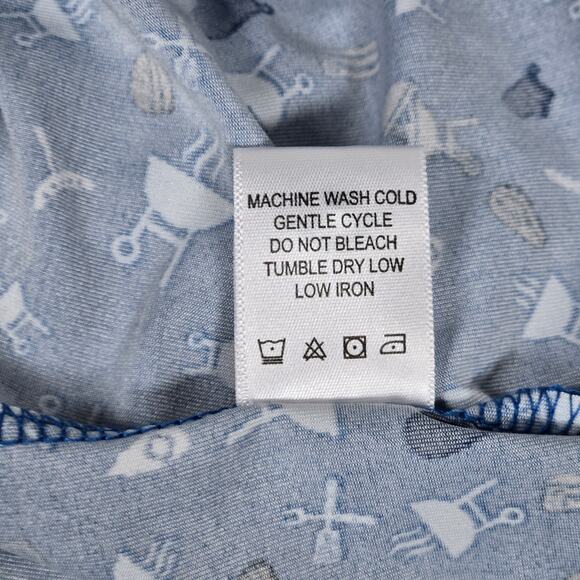 1764 Golf Performance Polo 2XL Blue BBQ Grilling Food Tailgate Print NWT‎ - Picture 6 of 7